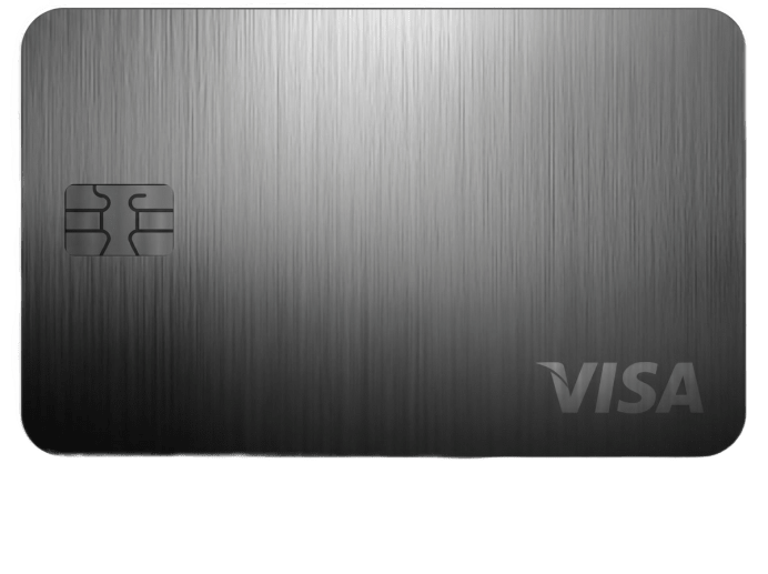 Brushed black Visa card