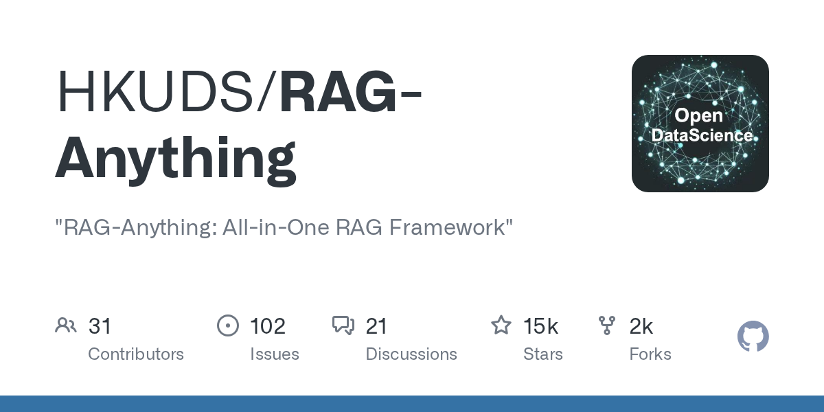 "RAG-Anything: All-in-One RAG Framework"