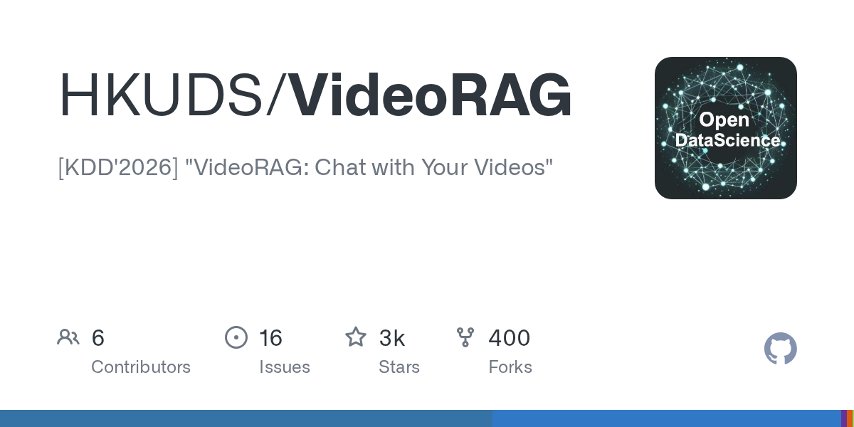 [KDD'2026] "VideoRAG: Chat with Your Videos"