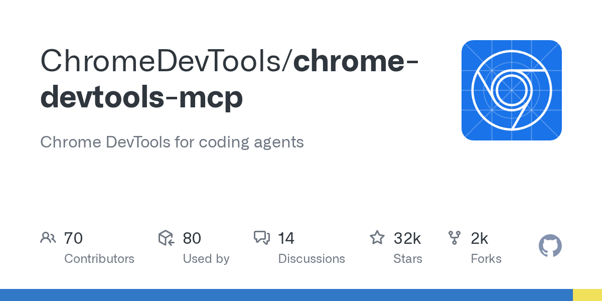 Chrome DevTools for coding agents