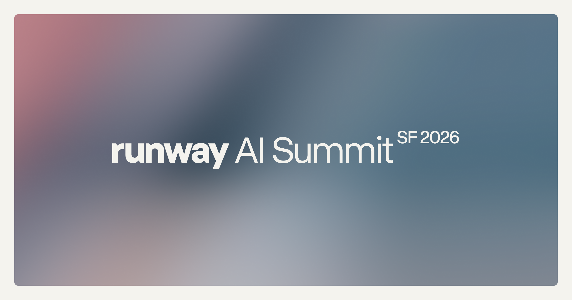 Runway AI Hosts SF Summit 2026
