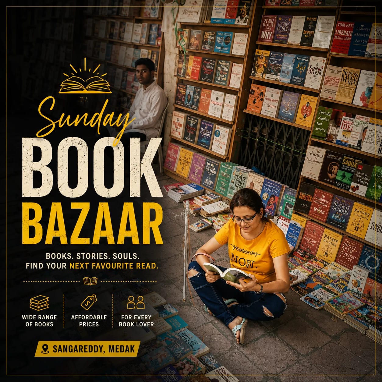 Sunday Book Bazaar Abids image 1