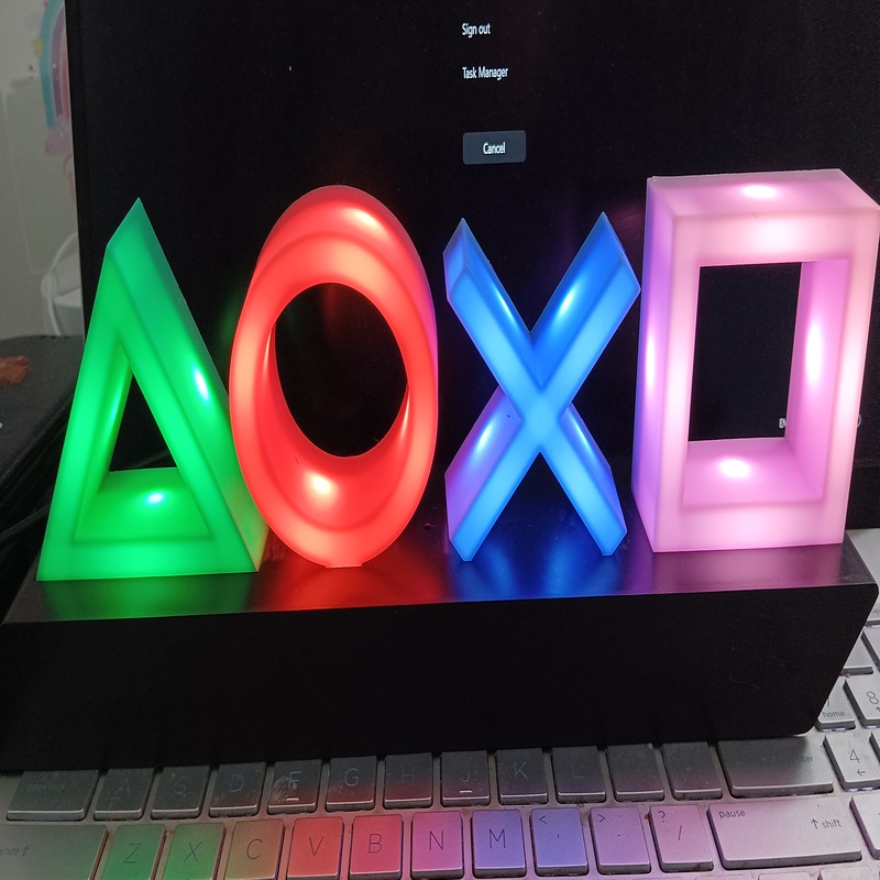 PlayStation Icons Light by Paladone | Gamer Lamp | Boxed | 3 Modes | VGUC