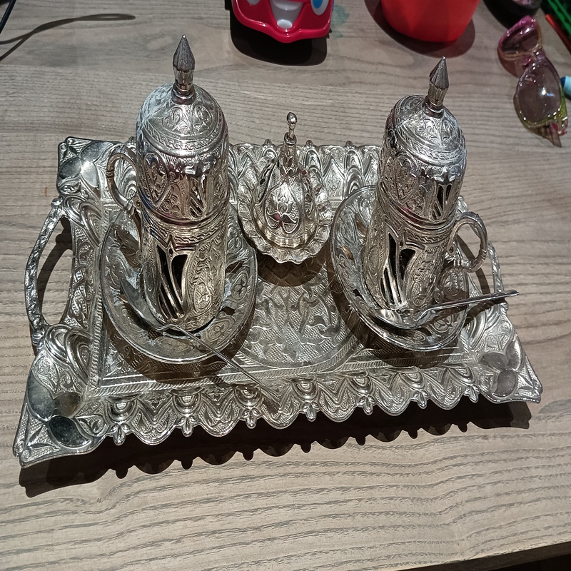 Ottoman-Style Coffee Cups Set | Turkish Design | VGUC | Traditional Elegance