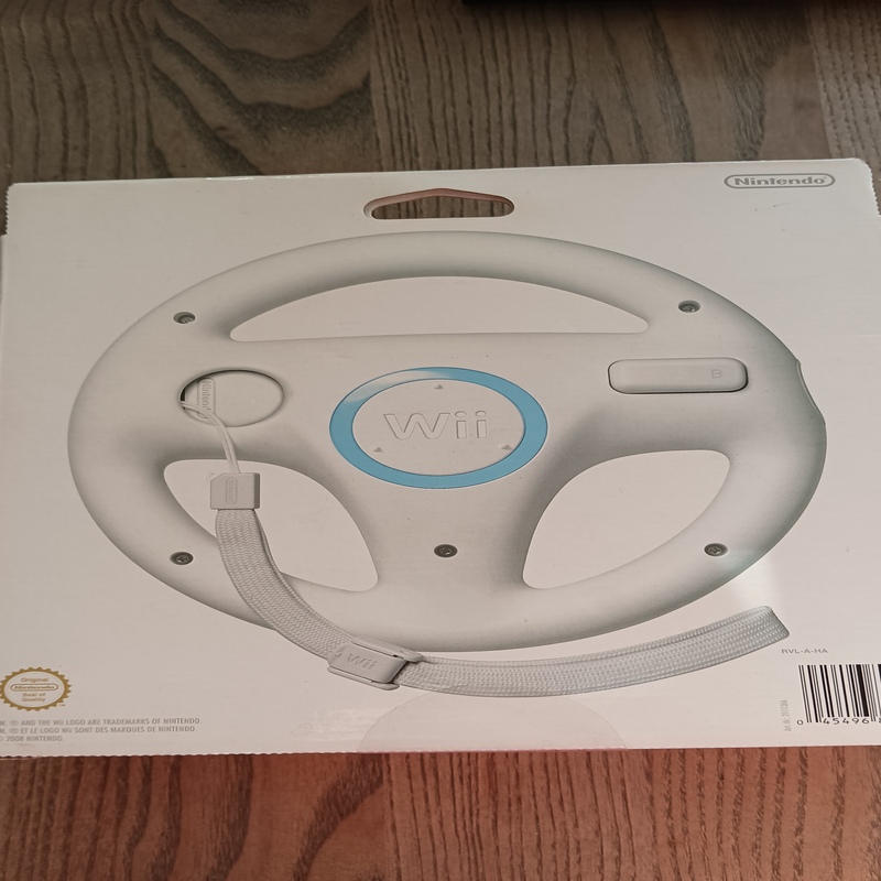 Nintendo Wii / Wii U Steering Wheel Handle | Boxed | New | Gaming Accessory