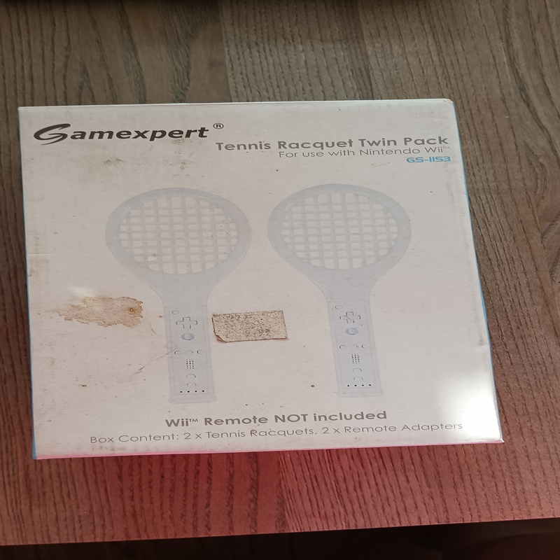 Wii Tennis Racket Housing Twin Pack | Motion Game Accessory | New