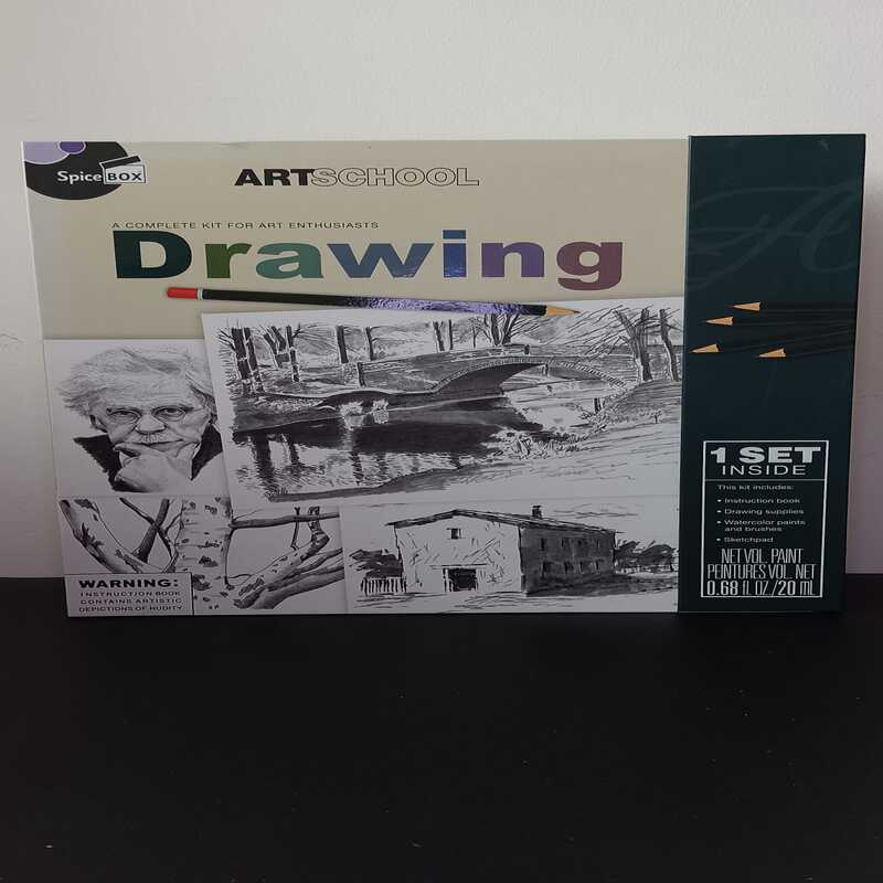 Complete Drawing Art Kit | Graphite Pencils, Paper Pad & Accessories Set