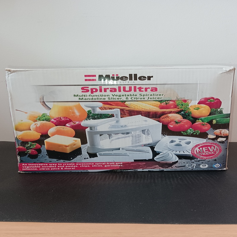 Mueller Spiralultra 4 Blade Vegetable Spiralizer Slicer Juicer | VGUC