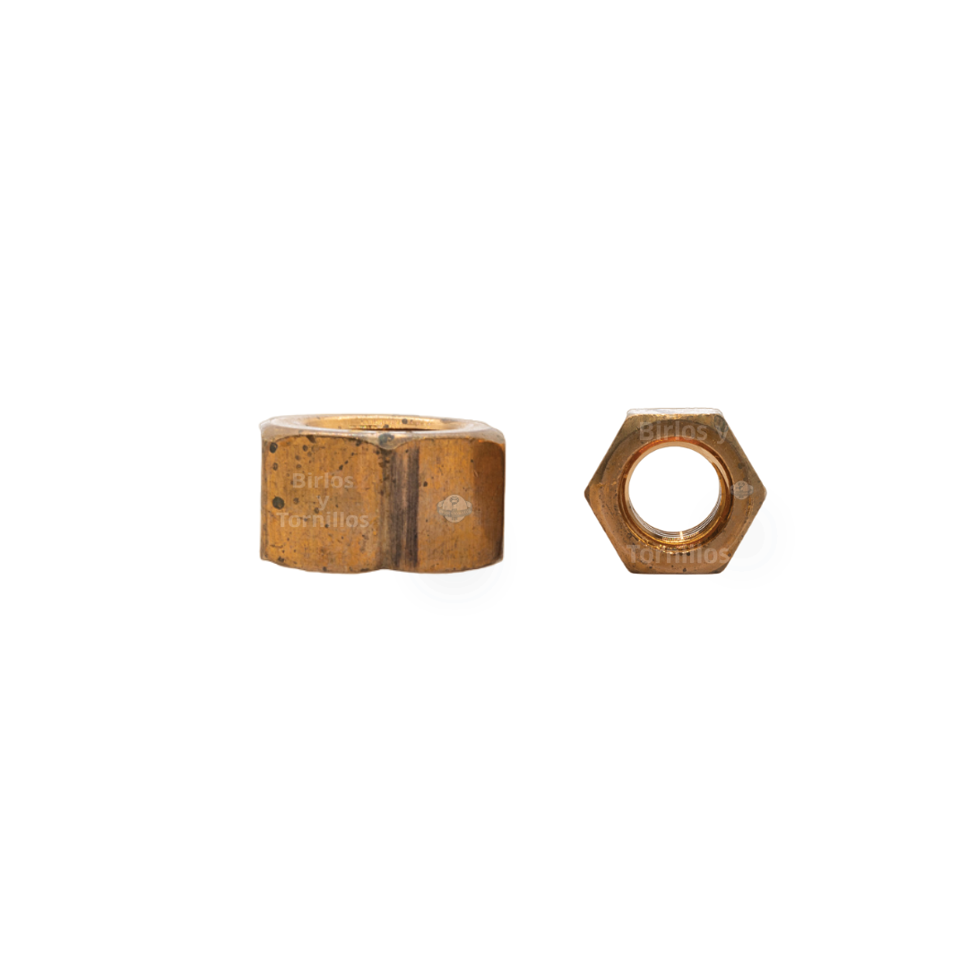 LBR Tuerca hexagonal  de bronce std