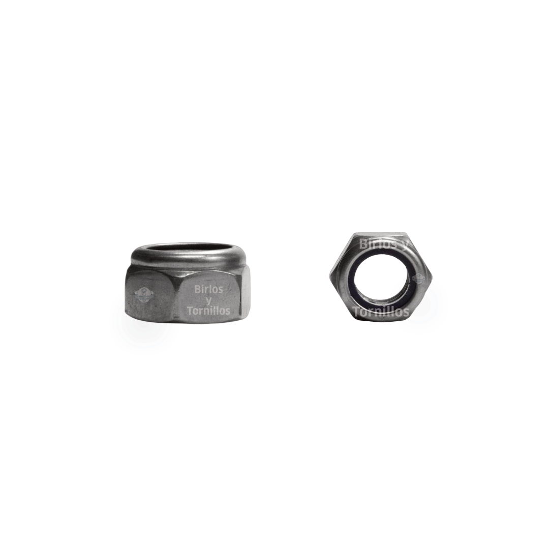 LNI Tuerca nylon  métrica inoxidable
