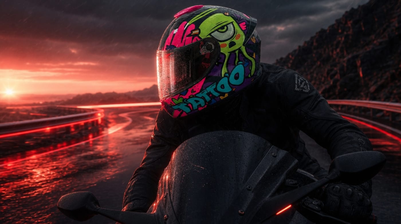 Casco Tattoo Kraken