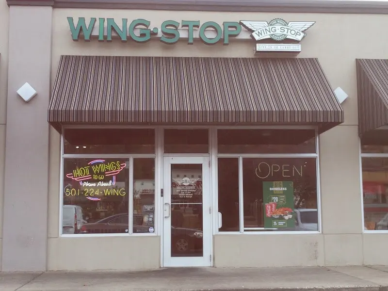 Wingstop food and storefront view at 11321 W Markham St Ste 2 in Little Rock, Arkansas
