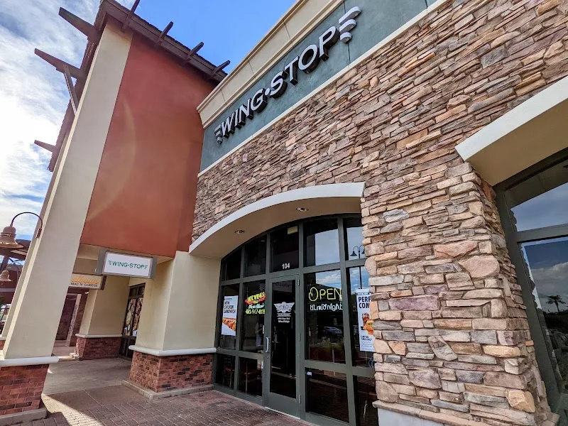 Wingstop food and storefront view at 3757 S Gilbert Rd Ste 104 in Gilbert, Arizona