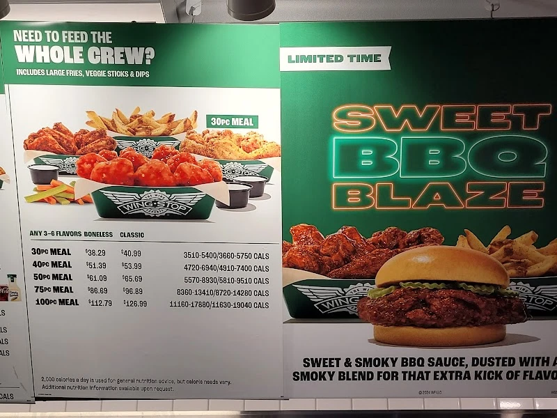 Wingstop food and storefront view at 7730 E. McDowell Rd in Scottsdale, Arizona