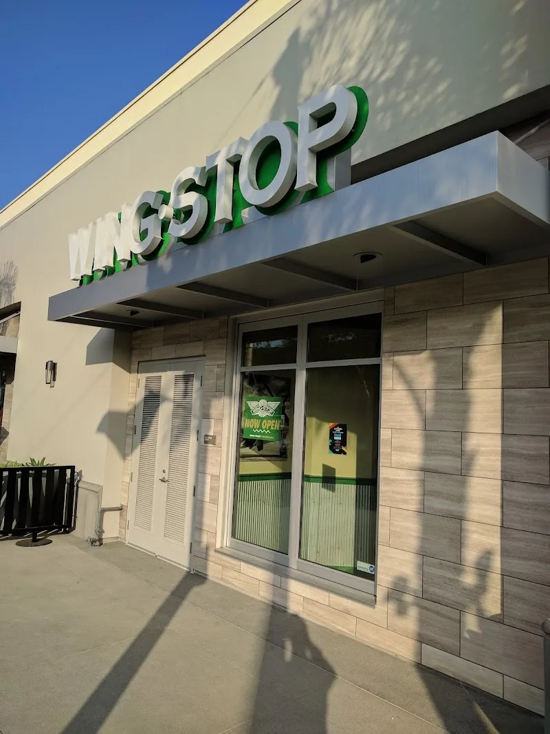 Wingstop food and storefront view at 100 E. Main St. in Alhambra, California