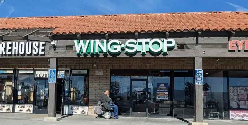 Wingstop food and storefront view at 21620 Bear Valley Rd in Apple Valley, California