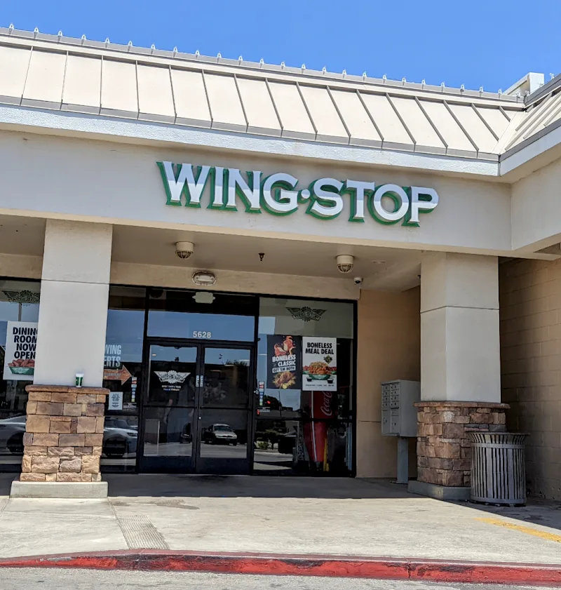 Wingstop food and storefront view at 5628 Stockdale Hwy in Bakersfield, California