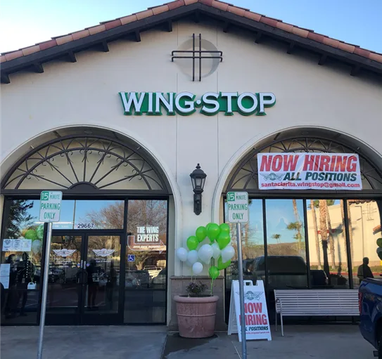 Wingstop food and storefront view at 29667 The Old Road in Castaic, California