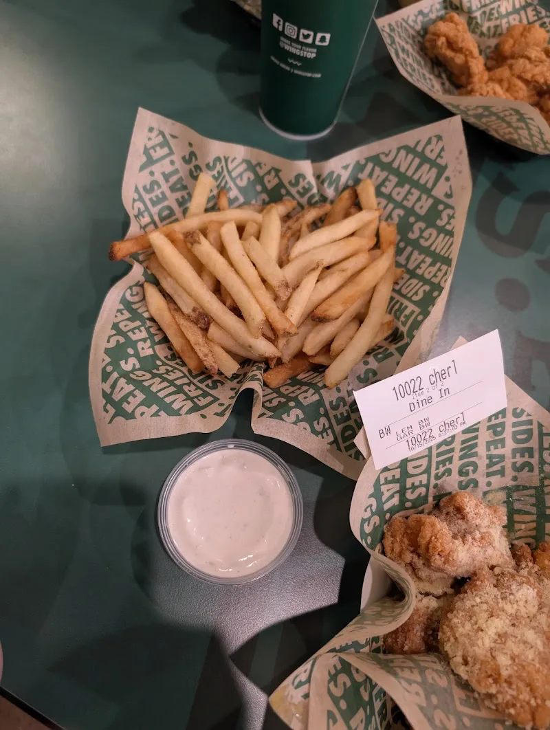 Wingstop food and storefront view at 2791 Green River Rd Ste 101 in Corona, California