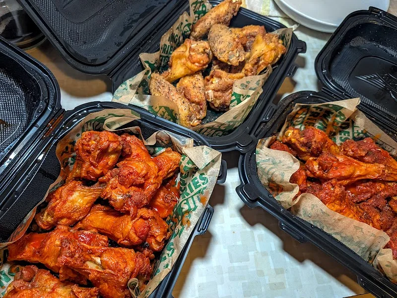 Wingstop food and storefront view at 227 Lake Merced Blvd in Daly City, California