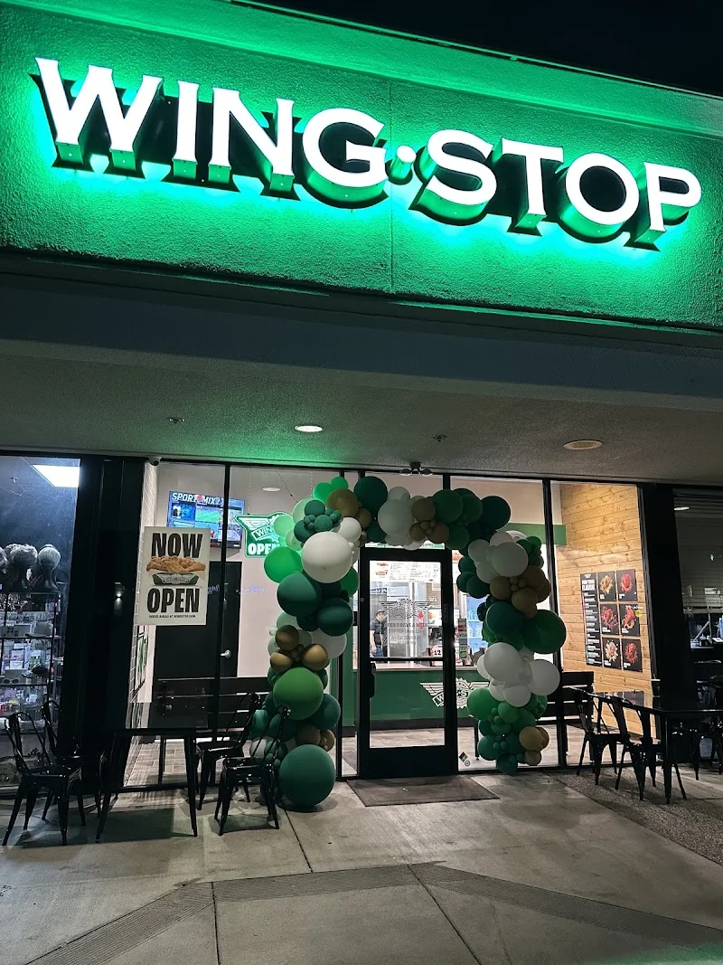 Wingstop food and storefront view at 8694 Elk Grove Blvd Ste 3 in Elk Grove, California