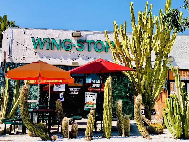 Wingstop food and storefront view at 245 S Glendale Ave Unit B in Glendale, California