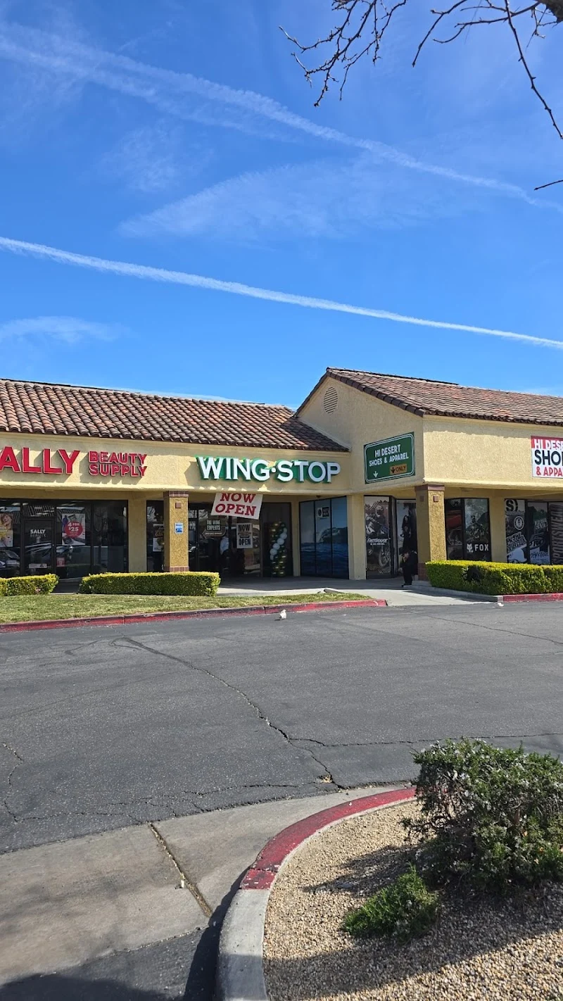 Wingstop food and storefront view at 16930 Main St in Hesperia, California