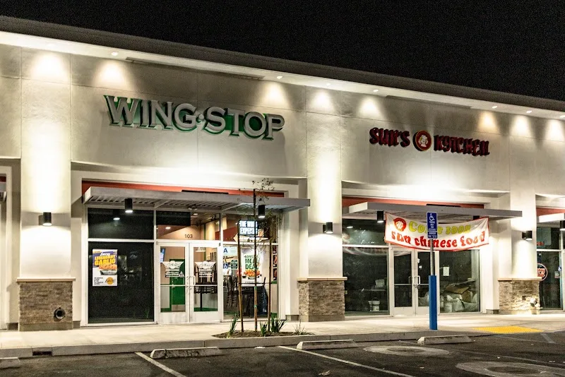 Wingstop food and storefront view at 4190 Pyrite St in Jurupa Valley, California