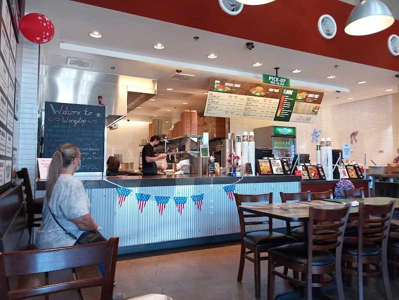 Wingstop food and storefront view at 1413 North H Street in Lompoc, California
