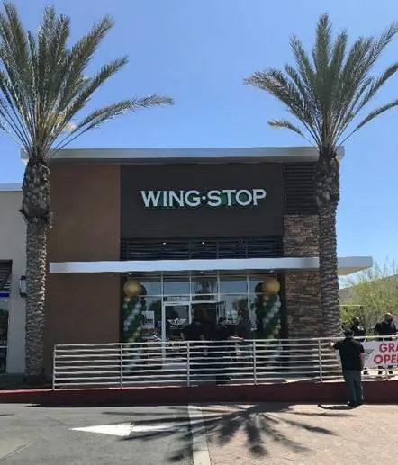 Wingstop food and storefront view at 12620 Day Street Suite A in Moreno Valley, California