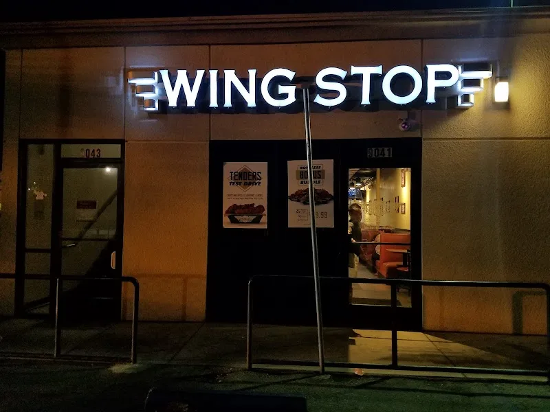 Wingstop food and storefront view at 9041 Reseda Blvd in Northridge, California