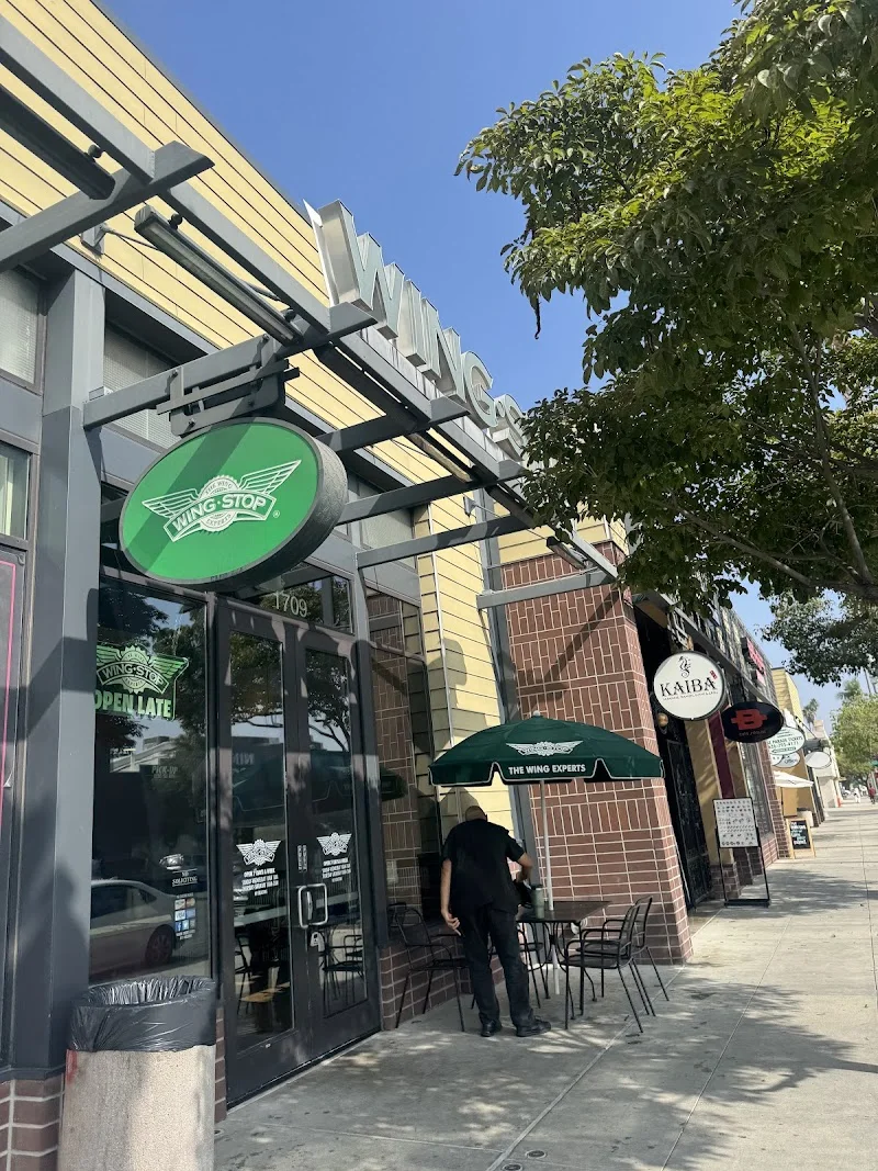 Wingstop food and storefront view at 1709 E. Colorado Blvd in Pasadena, California