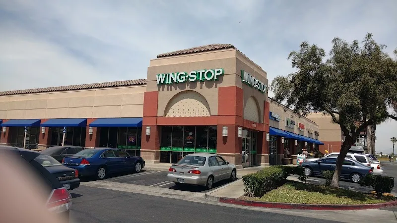 Wingstop food and storefront view at 1688 N Perris Blvd Ste D6 in Perris, California