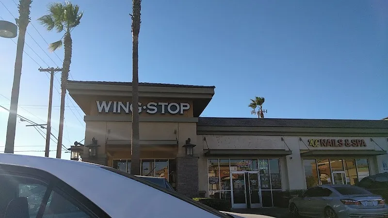 Wingstop food and storefront view at 18560 Van Buren Blvd Ste 1A & 1B in Riverside, California