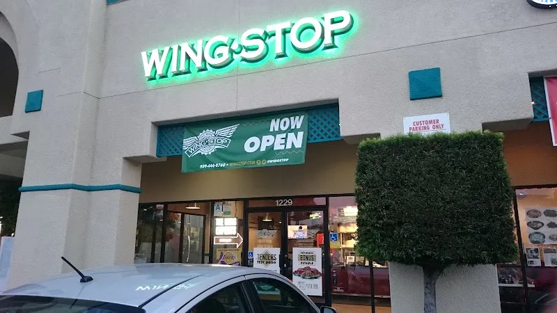 Wingstop food and storefront view at 1229 N Grand Ave in Walnut, California