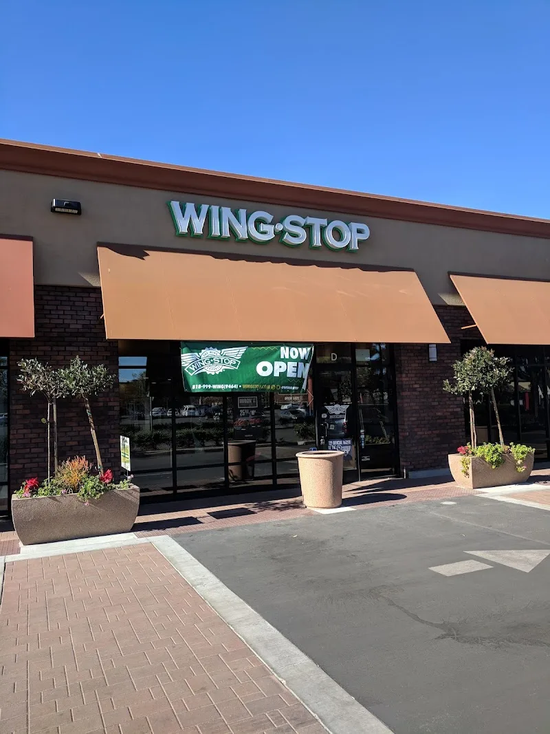 Wingstop food and storefront view at 22950 Vanowen St. Suite D in West Hills, California