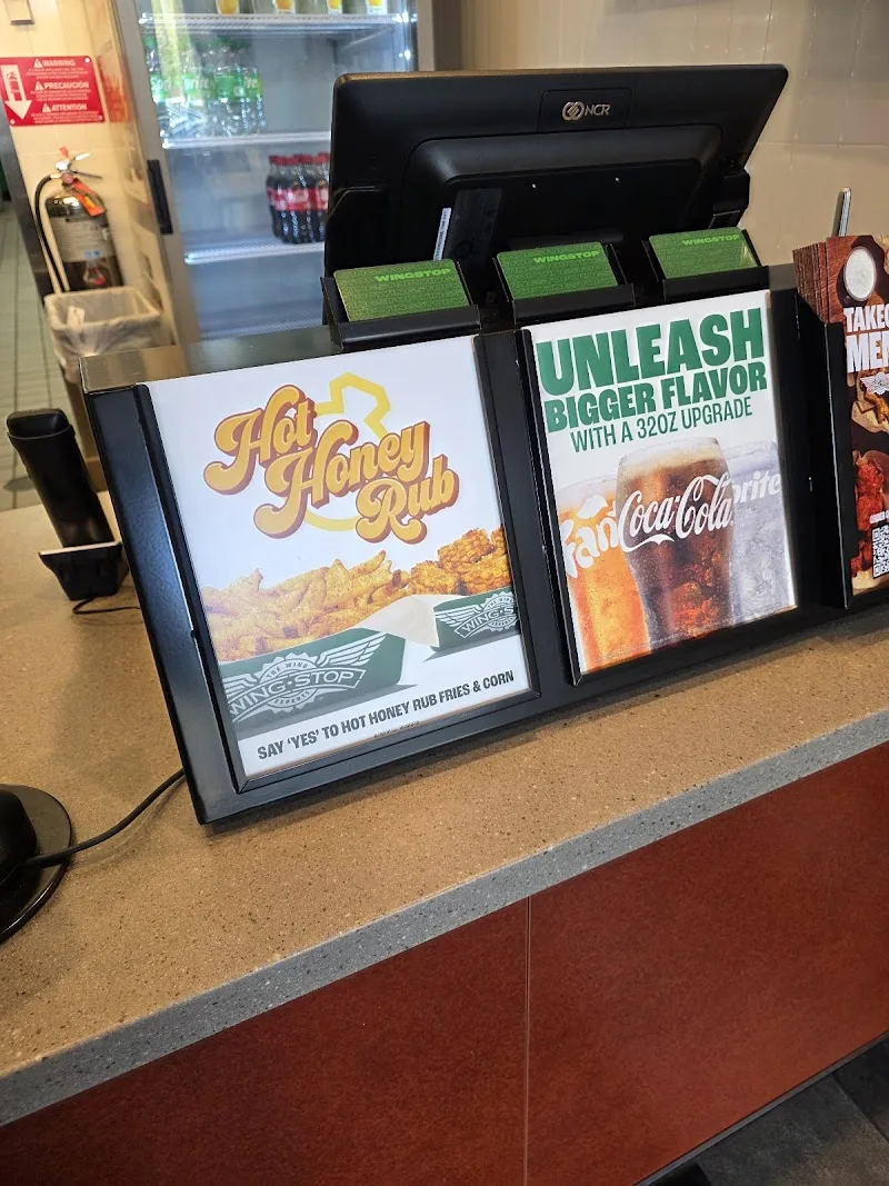 Wingstop food and storefront view at 5777 NW 7th St. in Miami, Florida