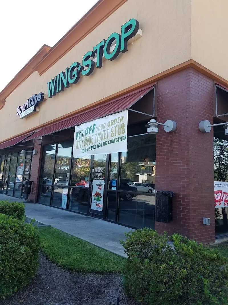 Wingstop food and storefront view at 5147 Bayou Blvd in Pensacola, Florida
