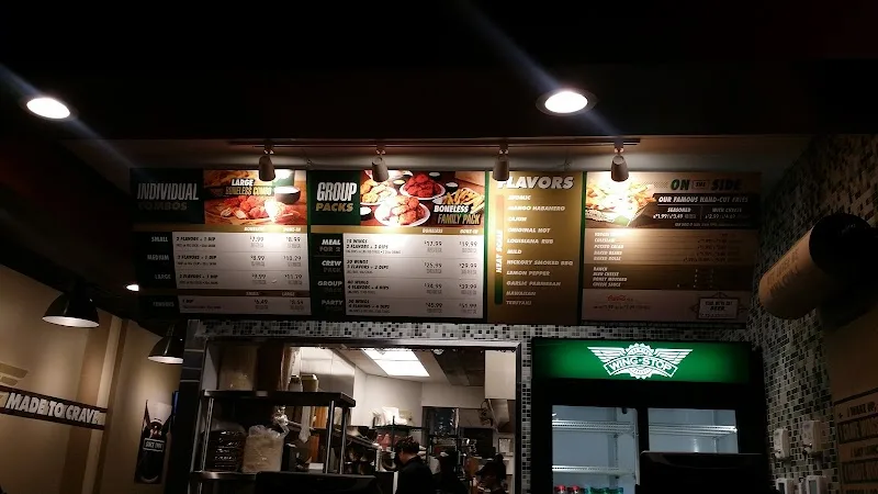 Wingstop food and storefront view at 1219 Bruce B Downs Blvd. in Wesley Chapel, Florida