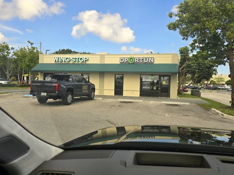 Wingstop food and storefront view at 830 S Military Trail in West Palm Beach, Florida