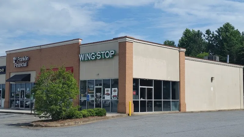 Wingstop food and storefront view at 3265 Cobb Parkway N in Acworth, Georgia