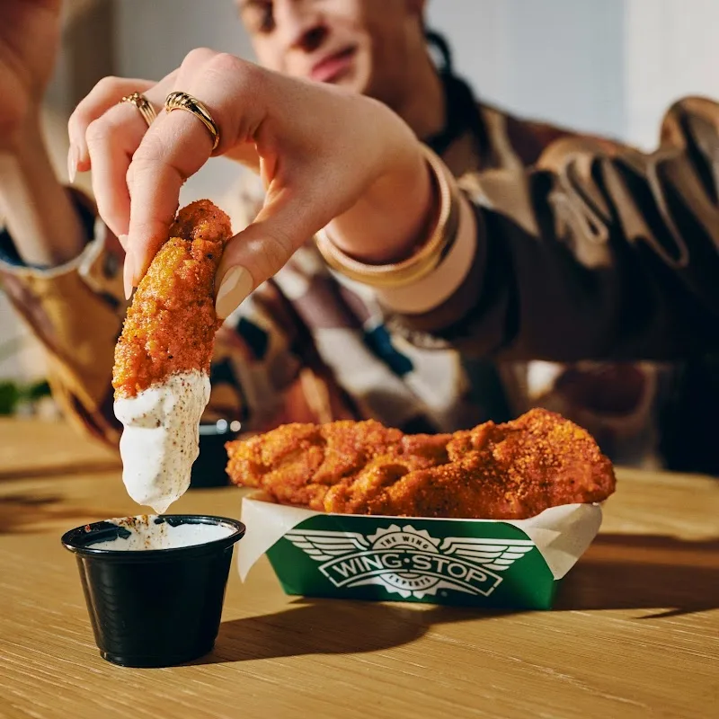Wingstop food and storefront view at 952 Harbins Rd in Dacula, Georgia