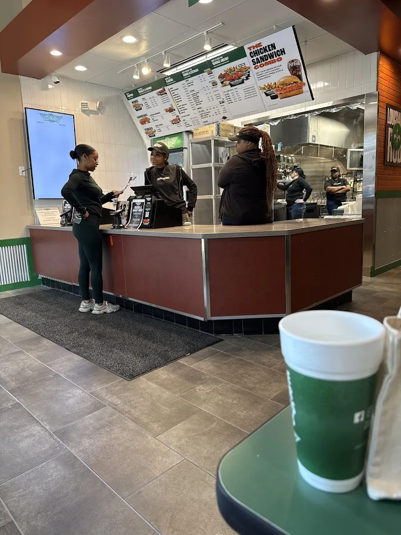 Wingstop food and storefront view at 2502 Blackmon Dr Ste 830 in Decatur, Georgia