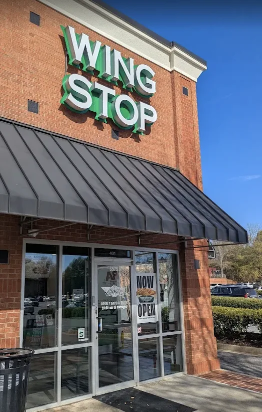 Wingstop food and storefront view at 6575 Sugarloaf Parkway Ste 401 in Duluth, Georgia