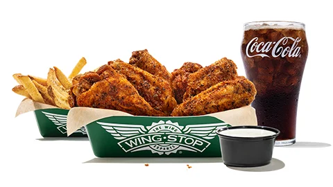 Wingstop food and storefront view at 1210 Dillingham Blvd in Honolulu, Hawaii