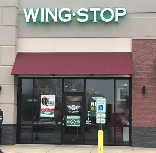 Wingstop food and storefront view at 1075 Collinsville Crossing Blvd in Collinsville, Illinois