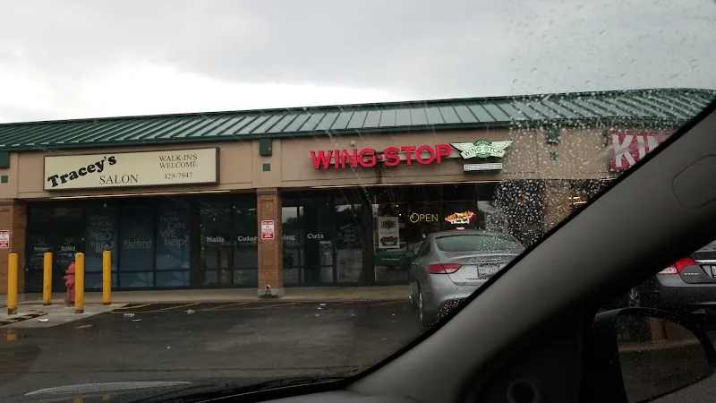 Wingstop food and storefront view at 1491 W King St in Decatur, Illinois