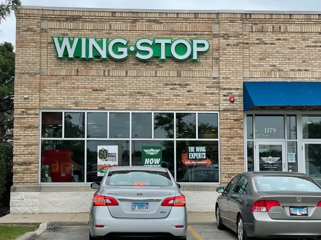 Wingstop food and storefront view at 1179 Bloomingdale Rd in Glendale Heights, Illinois