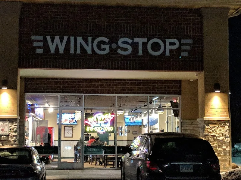 Wingstop food and storefront view at 2410 W Jefferson Street in Joliet, Illinois