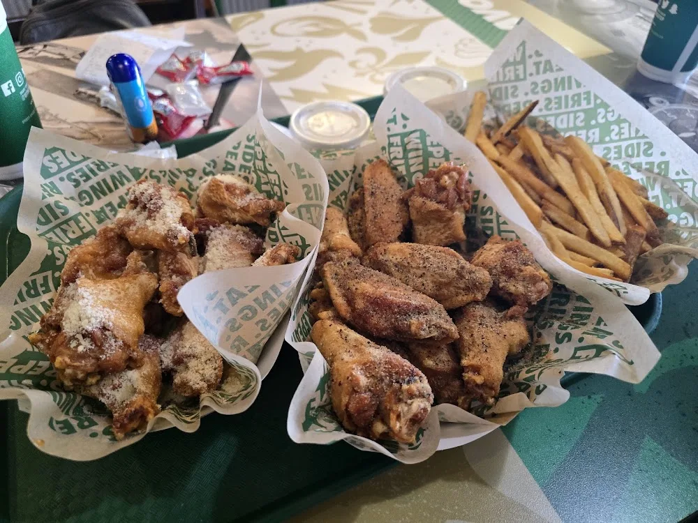 Wingstop food and storefront view at 4740 Nelson Rd in Lake Charles, Louisiana